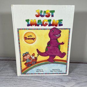 Vintage Just imagine with Barney - Hardcover Book By Shrode, Mary